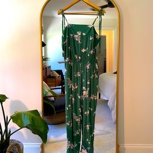 Green Floral Jumpsuit/Romper